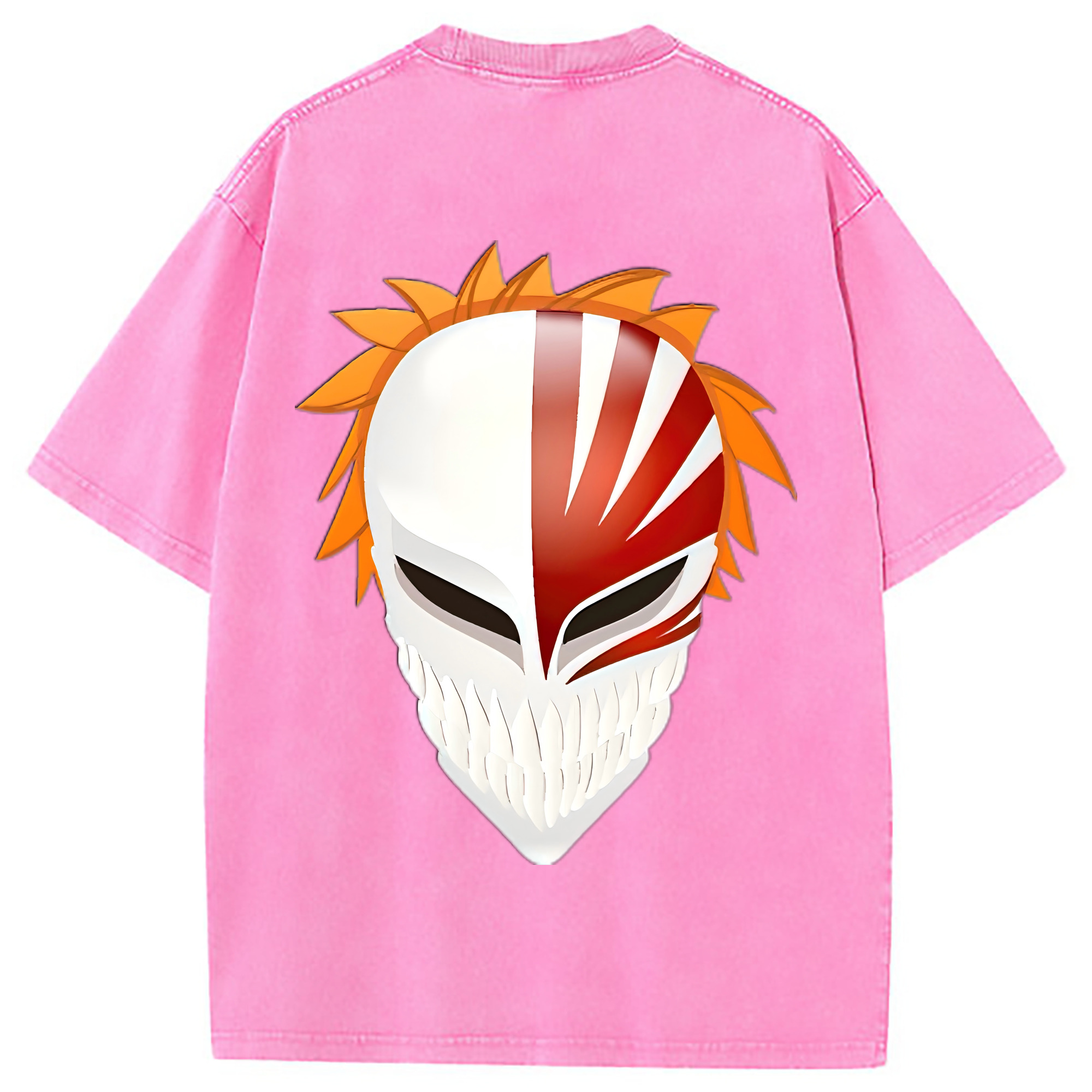 （画像用） ブリーチ 黒崎一護（くろさき いちご）BLEACH Kurosaki Ichigo 綿100% ヴィンテージ風 半袖Tシャツ（背面プリント）